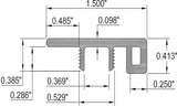 Camden Springs Cherry Waterproof 1.5 in wide x 7.5 ft Length End Cap