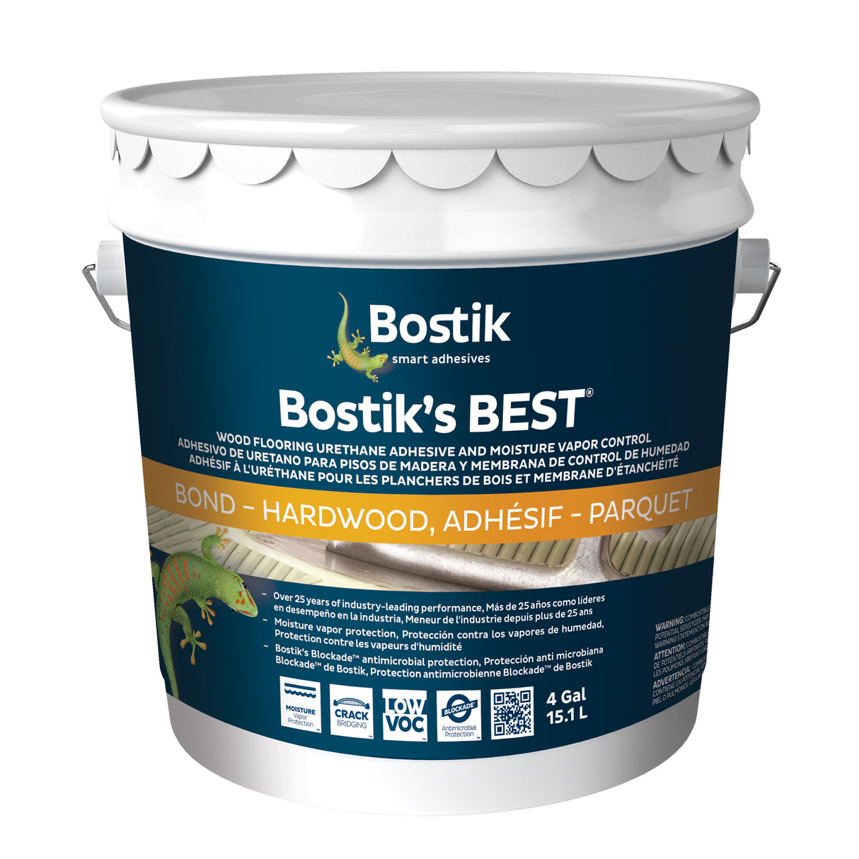 4 Gallon Bostik's Best Wood Flooring Urethane Adhesive and Moisture Vapor Control