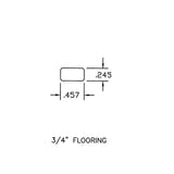 Unfinished Red Oak Hardwood 0.25 in. Thick x 0.5 in. Wide x 4 ft Length Spline