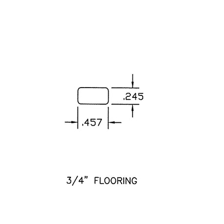 Unfinished Red Oak Hardwood 0.25 in. Thick x 0.5 in. Wide x 4 ft Length Spline