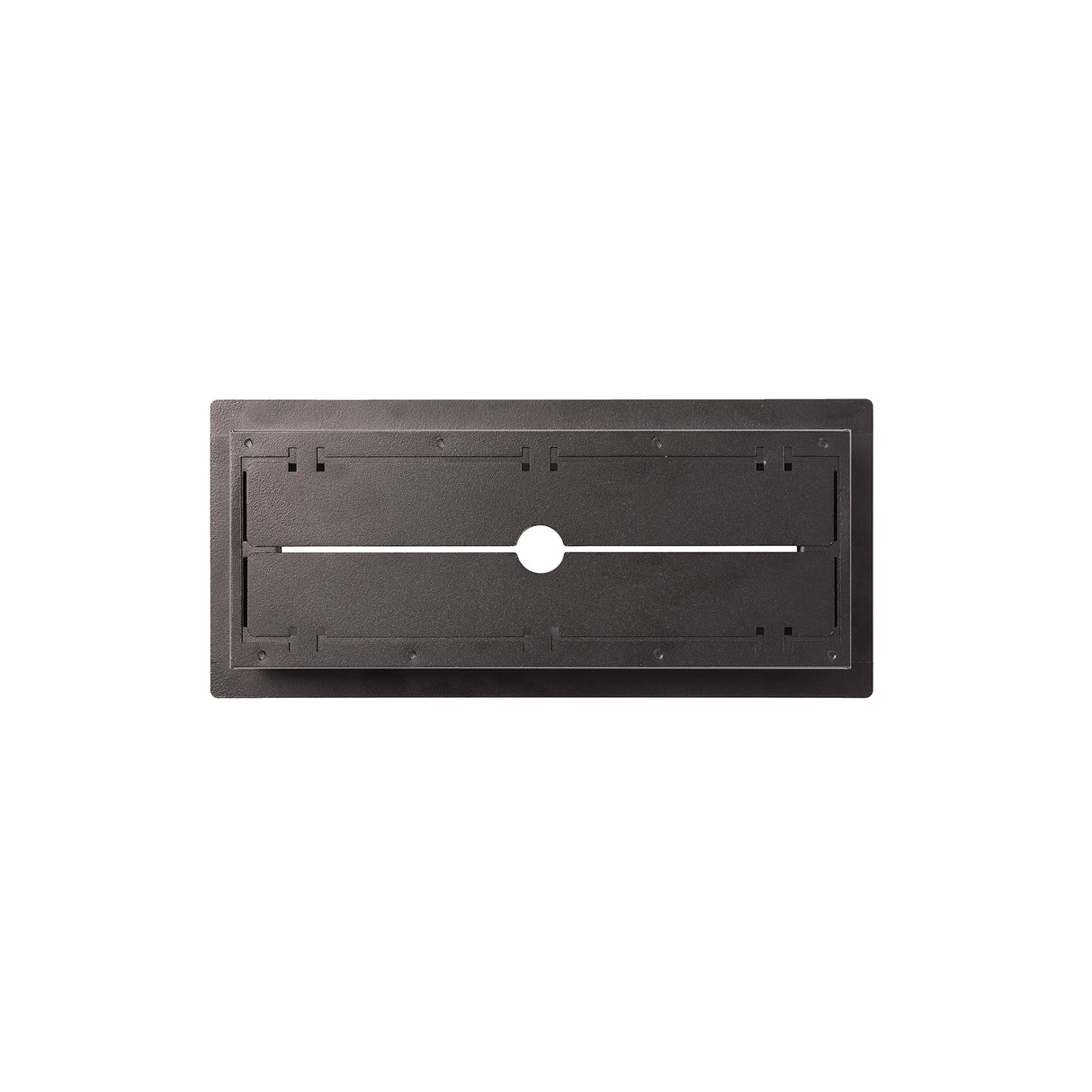 Luxe - Framed Steel Floor Vent Matte Black 6x12"