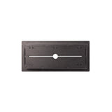 Luxe - Framed Steel Floor Vent Matte Black 6x12"