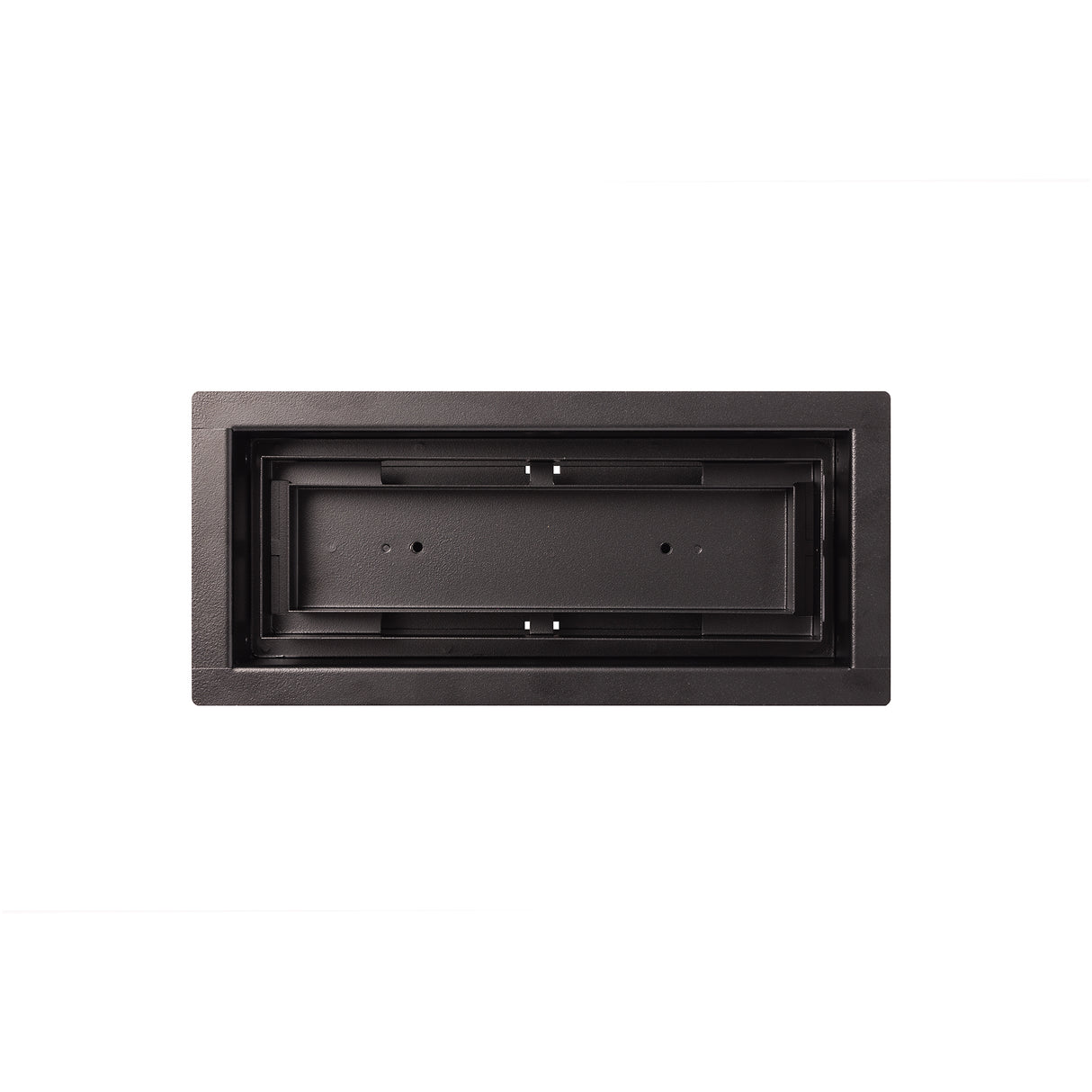 Luxe - Framed Steel Floor Vent Matte Black 6x12"