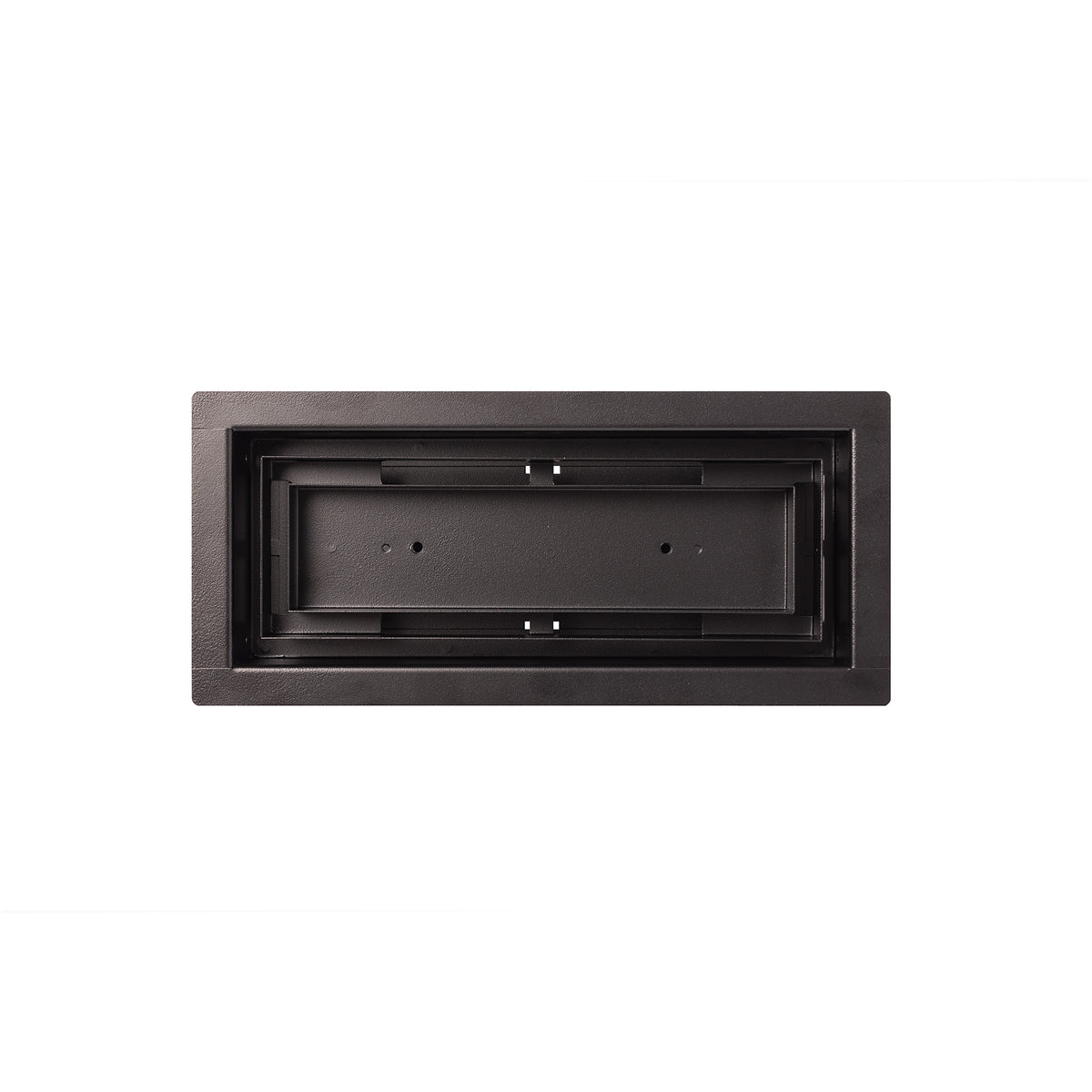 Luxe - Framed Steel Floor Vent Matte Black 2x10"