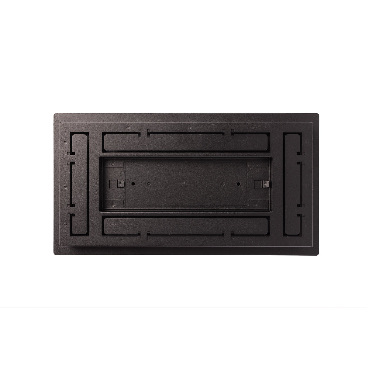 Luxe+ - Framed Steel Floor Vent Matte Black 4x10"