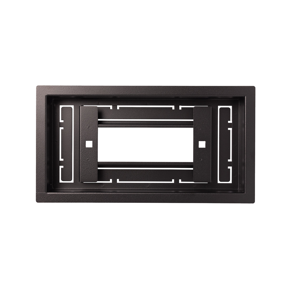 Luxe+ - Framed Steel Floor Vent Matte Black 4x10"