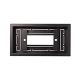Luxe+ - Framed Steel Floor Vent Matte Black 4x10"