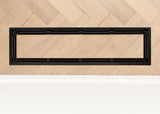 Luxe+ - Framed Steel Floor Vent Matte Black 4x10"