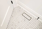 Luxe - Framed Steel Floor Vent White 4x10"