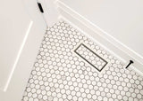 Luxe - Framed Steel Floor Vent White 4x10"