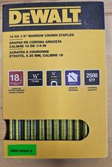 18G 1/4" Crown 1/2" 2500ct Staples