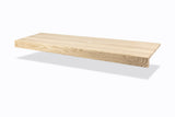 Unfinished Modern Square Nose White Oak 5/8 in. T x 11.5 in. W x 36 in. L Retrofit Stair Tread