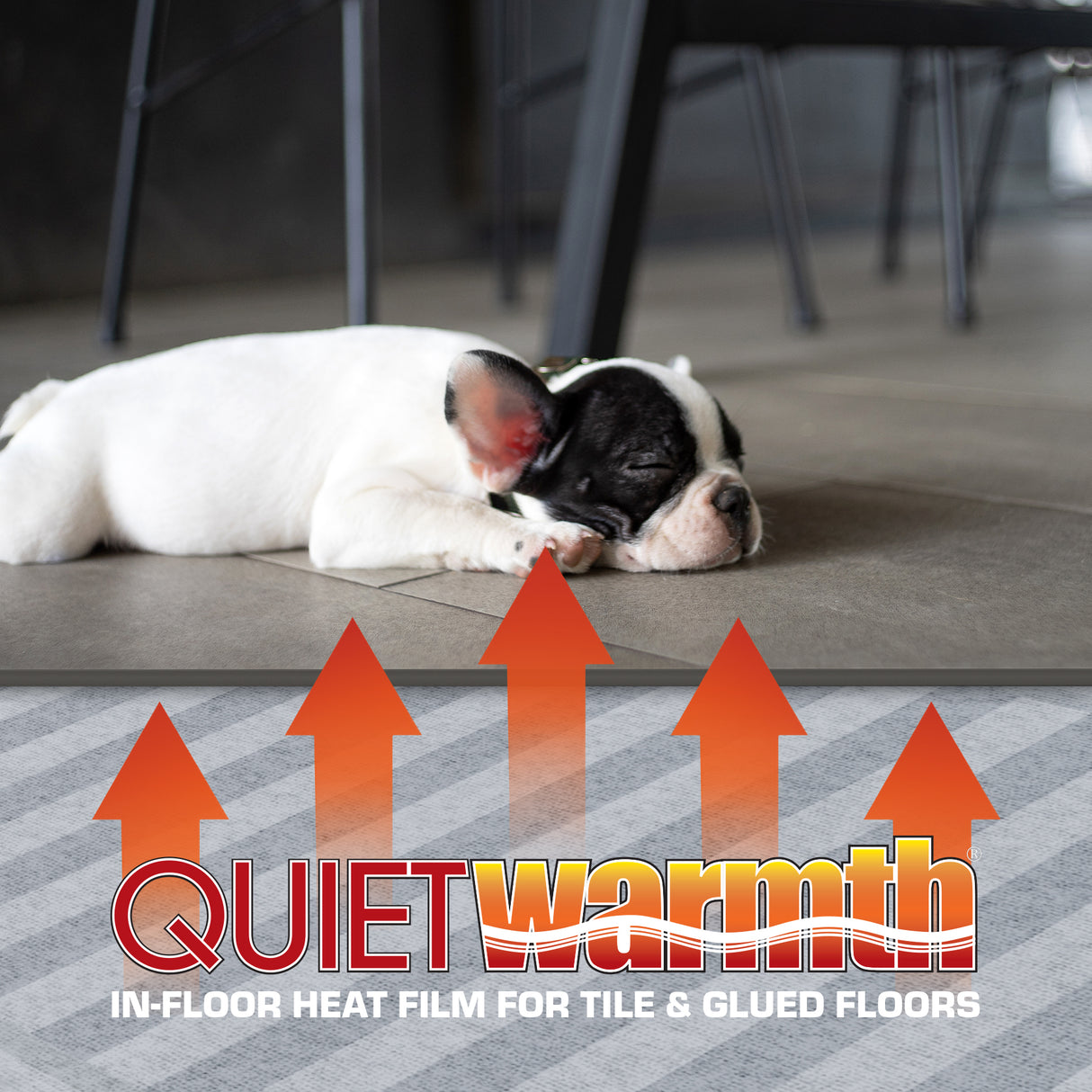 1.5 ft. W x 10 ft. L 240V Radiant Floor Heating System for Tile Flooring Peel and Stick Panel