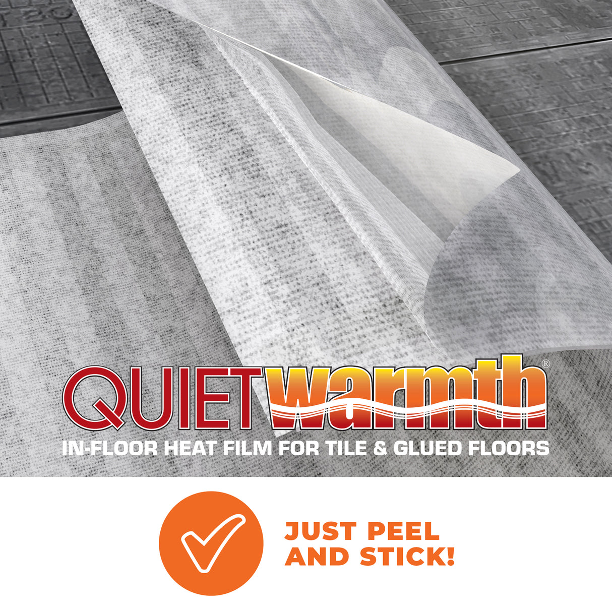 3 ft. Wide x 5 ft. Length 240V Radiant Floor Heating System for Tile Flooring Peel and Stick Panel