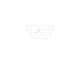 Prefinished Honeybrush Acacia Hardwood 5/8 in.Thick x 2.75 in. Wide x 78 in. Length Stair Nose